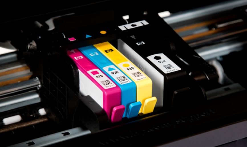 It is showing the four color of a printer. we normally used in every printer. 
New printer Ink Cartridges. 